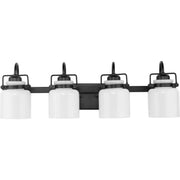 Fessler 4-Light Bath Vanity Light in Matte Black