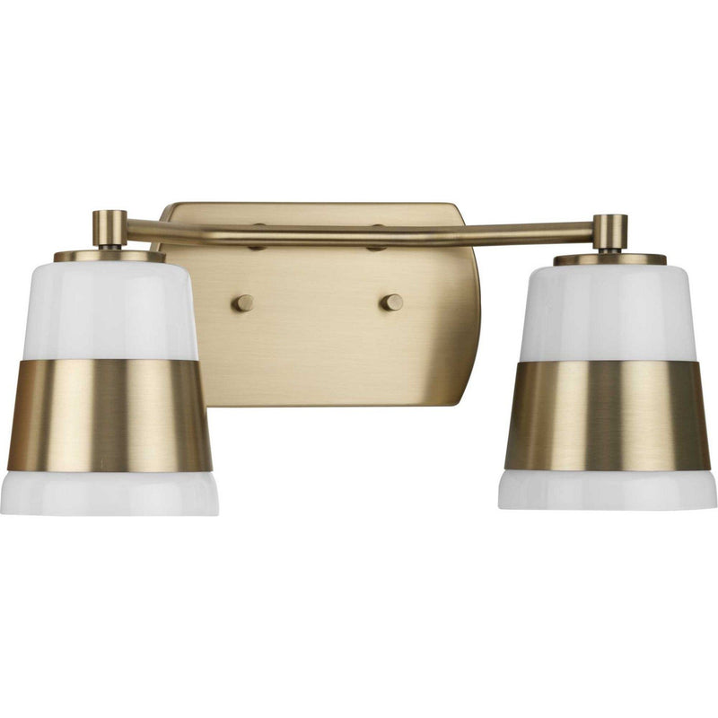 Haven 2-Light Bath Vanity Light in Vintage Brass
