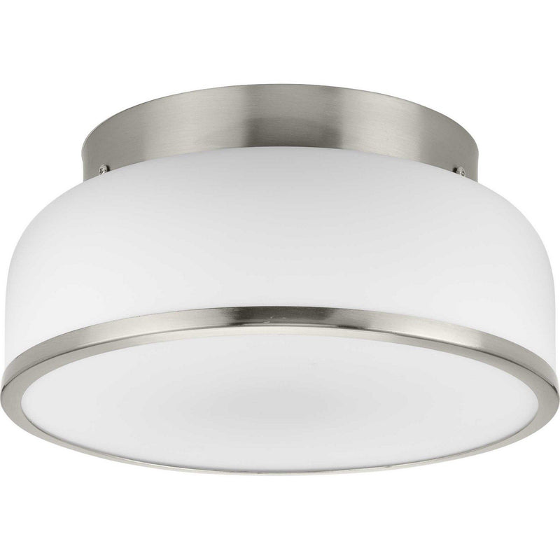 Parkhurst 2-Light Flush Mount in Brushed Nickel