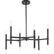 Arya 12-Light Chandelier in Matte Black