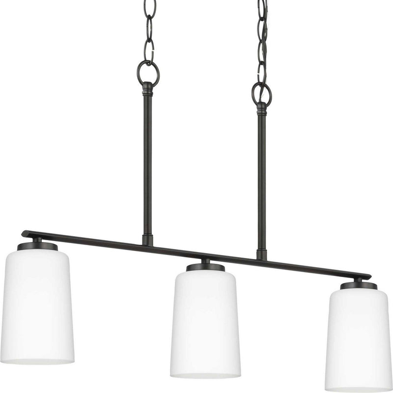 Adley 3-Light Linear Pendant in Matte Black