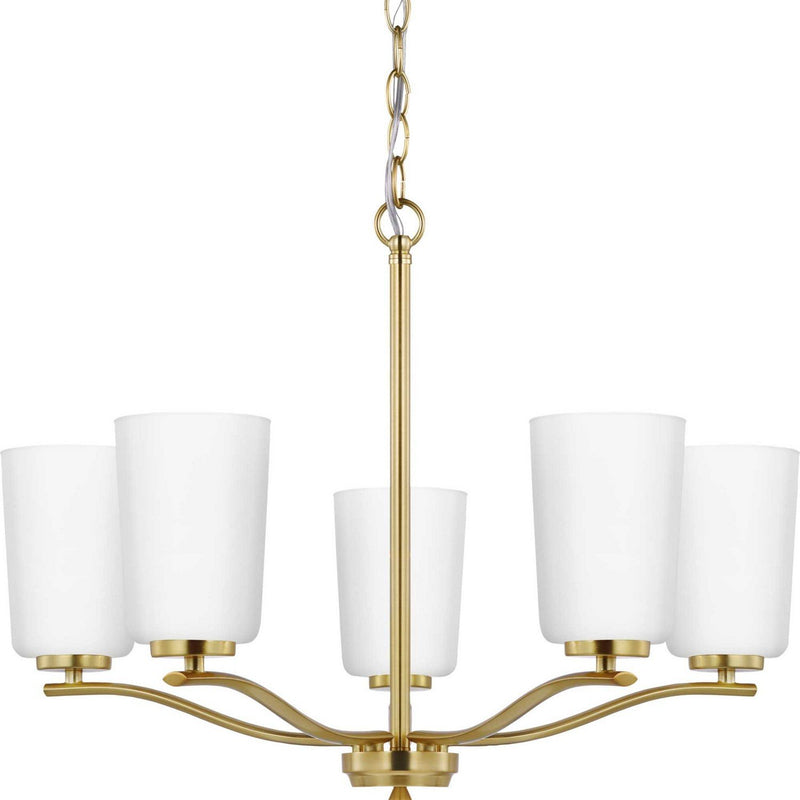 Adley 5-Light Chandelier in Satin Brass