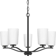 Adley 5-Light Chandelier in Matte Black