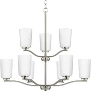 Adley 9-Light Chandelier in Brushed Nickel