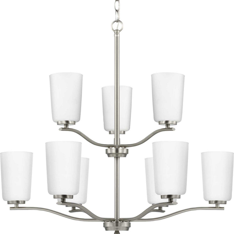 Adley 9-Light Chandelier in Brushed Nickel
