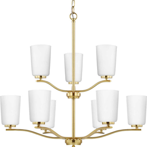 Adley 9-Light Chandelier in Satin Brass