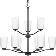 Adley 9-Light Chandelier in Matte Black
