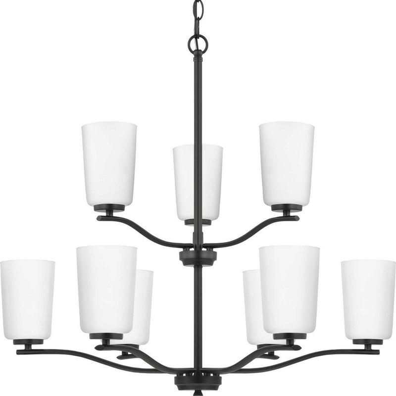 Adley 9-Light Chandelier in Matte Black