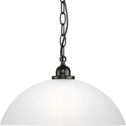 Classic Dome Pendant in Matte Black