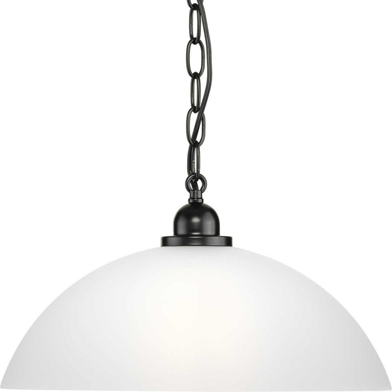 Classic Dome Pendant in Matte Black