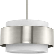Silva 3-Light 16" Pendant in Brushed Nickel