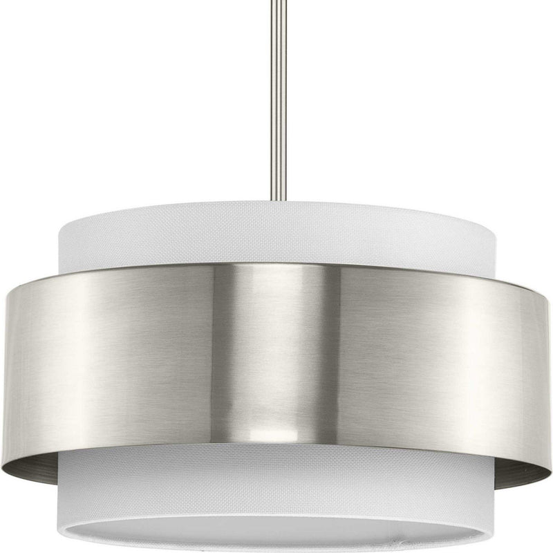 Silva 3-Light 16" Pendant in Brushed Nickel