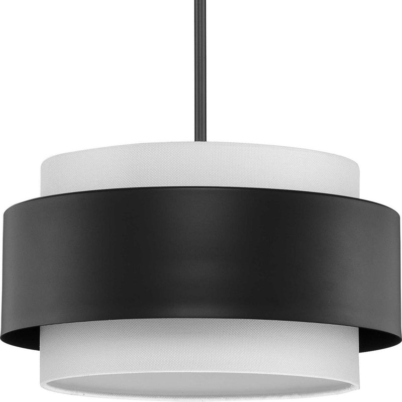 Silva 3-Light 16" Pendant in Matte Black
