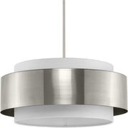 Silva 3-Light 22" Pendant in Brushed Nickel