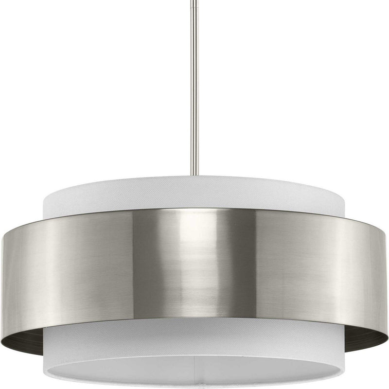 Silva 3-Light 22" Pendant in Brushed Nickel