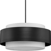 Silva 3-Light 22" Pendant in Matte Black