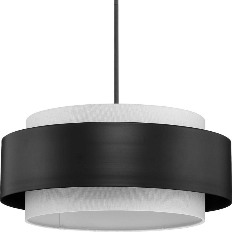 Silva 3-Light 22" Pendant in Matte Black