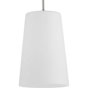 Clarion Etched Opal Pendant in Polished Nickel