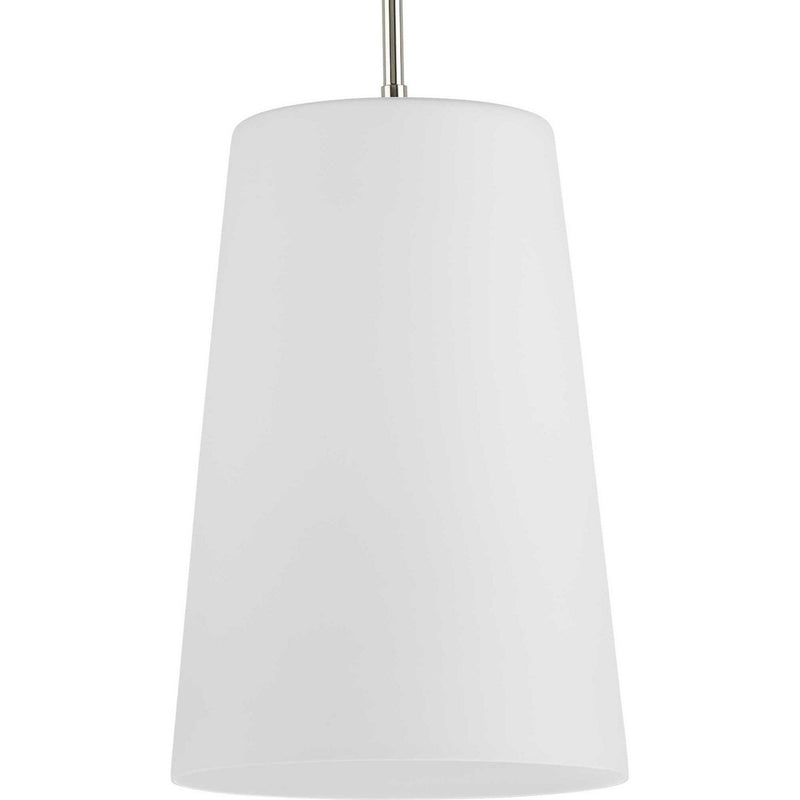 Clarion Etched Opal Pendant in Polished Nickel