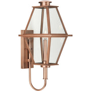 Bradshaw Medium Outdoor Wall Lantern in Antique Copper