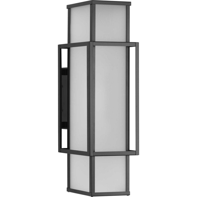Unison 2-Light Large Outdoor Wall Lantern in Matte Black