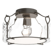 Bow Medium Semi-Flush in Dark Smoke - 121142-SKT-07-LL0218 by Hubbardton Forge