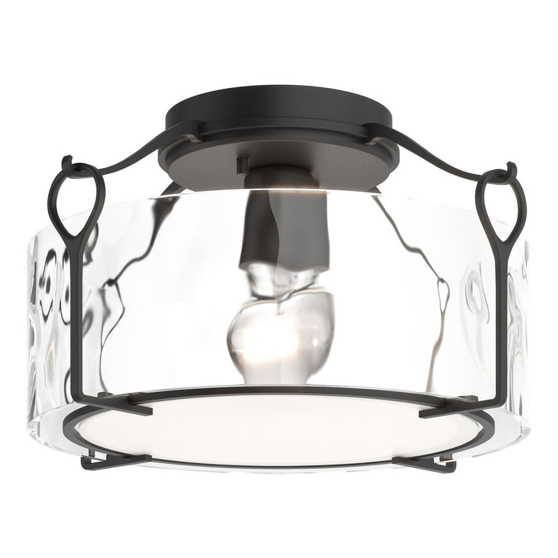 Bow Medium Semi-Flush in Black - 121142-SKT-10-LL0218 by Hubbardton Forge
