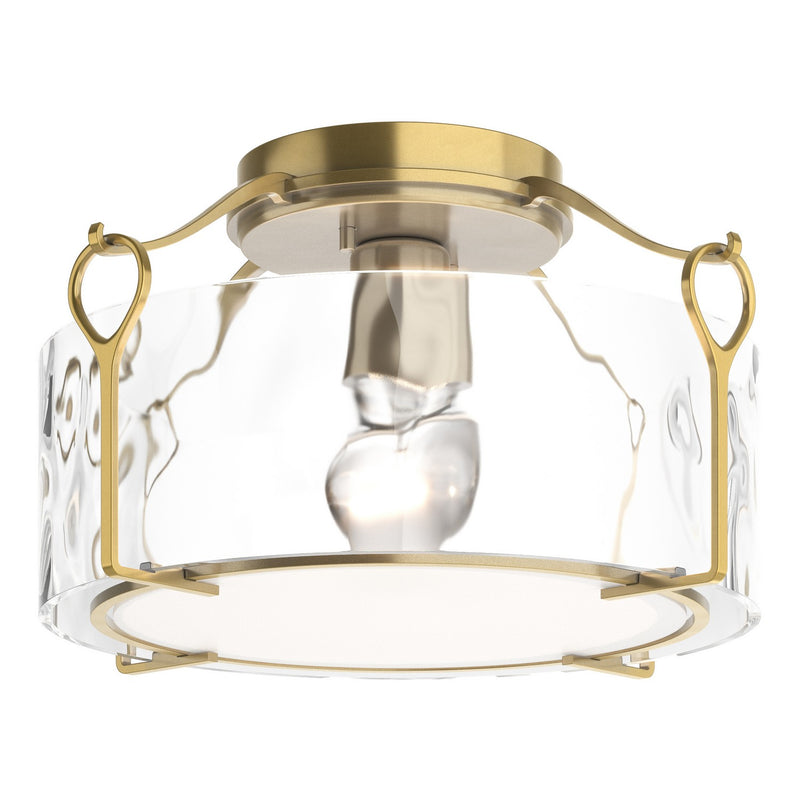 Bow Medium Semi-Flush in Modern Brass - 121142-SKT-86-LL0218 by Hubbardton Forge