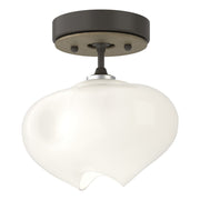Ume 1-Light Semi-Flush in Dark Smoke with Soft Gold Accent - 121372-SKT-07-84-FD0710 by Hubbardton Forge