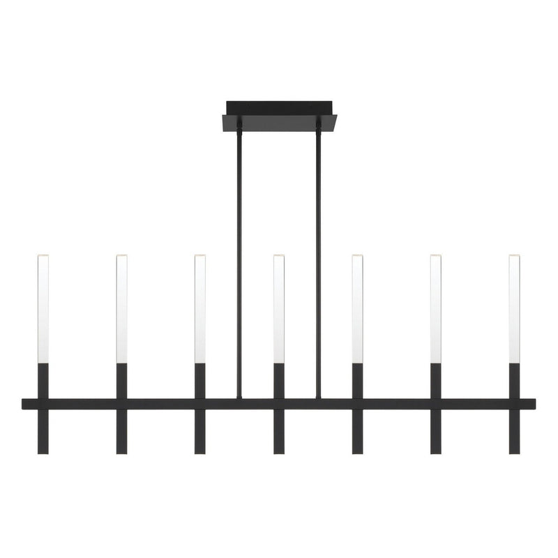Benicio 7-Light 46.25" Linear Pendant in Matte Black