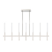 Benicio 7-Light 46.25" Linear Pendant in Polished Nickel