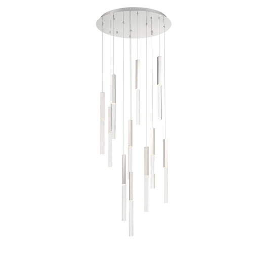 Benicio 11-Light 22" Cluster Pendant in Polished Nickel