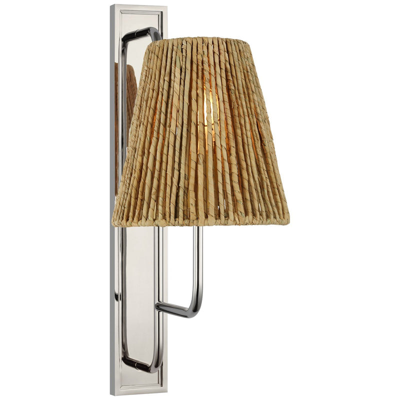 Rui Tall Wall Sconce in Polished Nickel