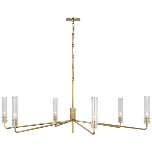 Casoria Grande 6-Light Chandelier in Hand-Rubbed Antique Brass