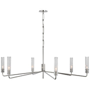 Casoria Grande 6-Light Chandelier in Polished Nickel