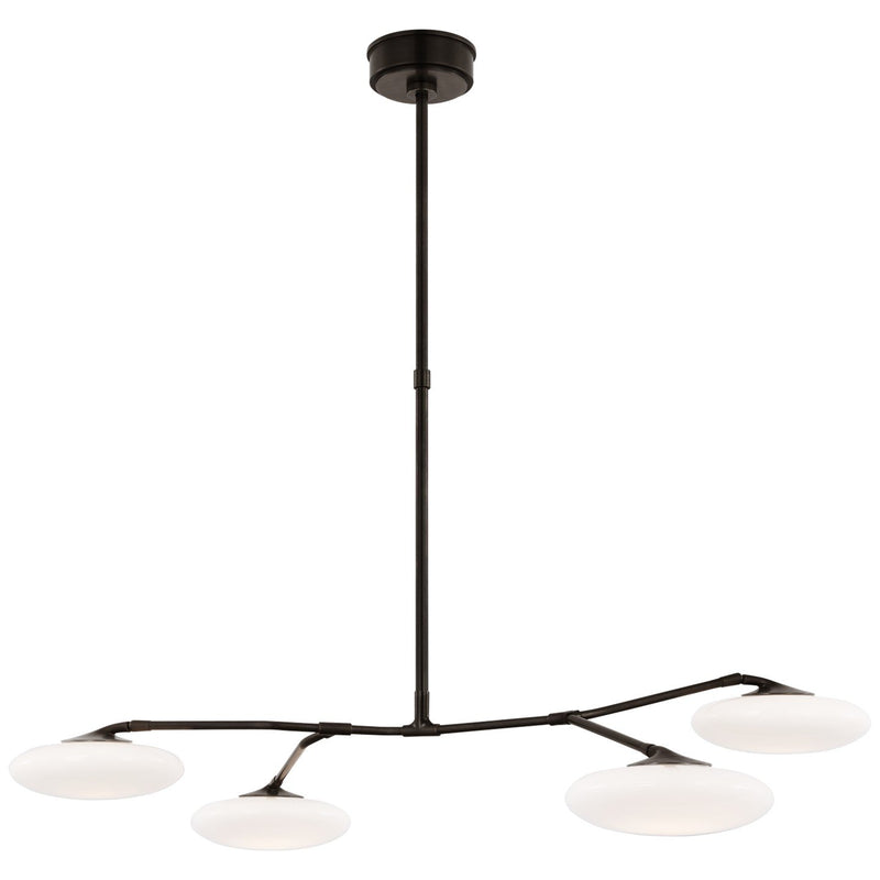 Brindille Large 4-Light Chandelier in Gun Metal