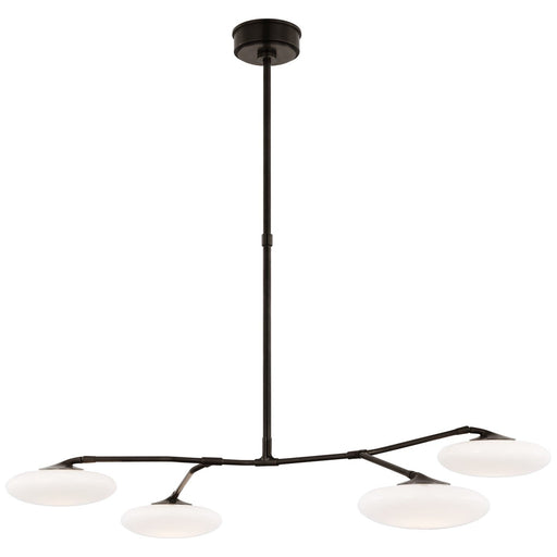 Brindille Large 4-Light Chandelier in Gun Metal