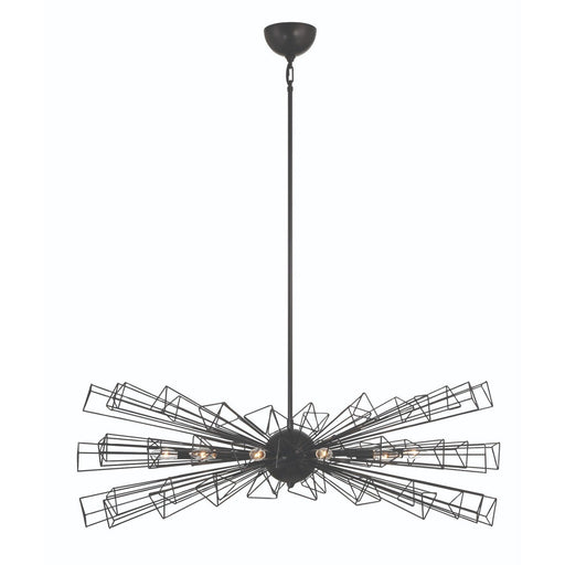Dendelio 10-Light 24.5" Chandelier in Matte Black