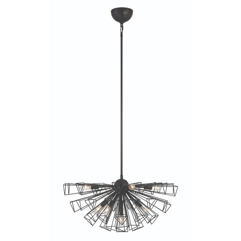 Dendelio 9-Light 22.5" Chandelier in Matte Black