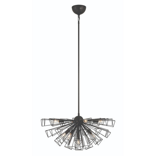 Dendelio 9-Light 22.5" Chandelier in Matte Black