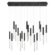 Benicio 18-Light 42" Linear Pendant in Matte Black