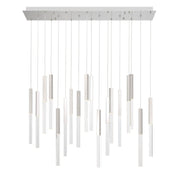Benicio 18-Light 42" Linear Pendant in Polished Nickel