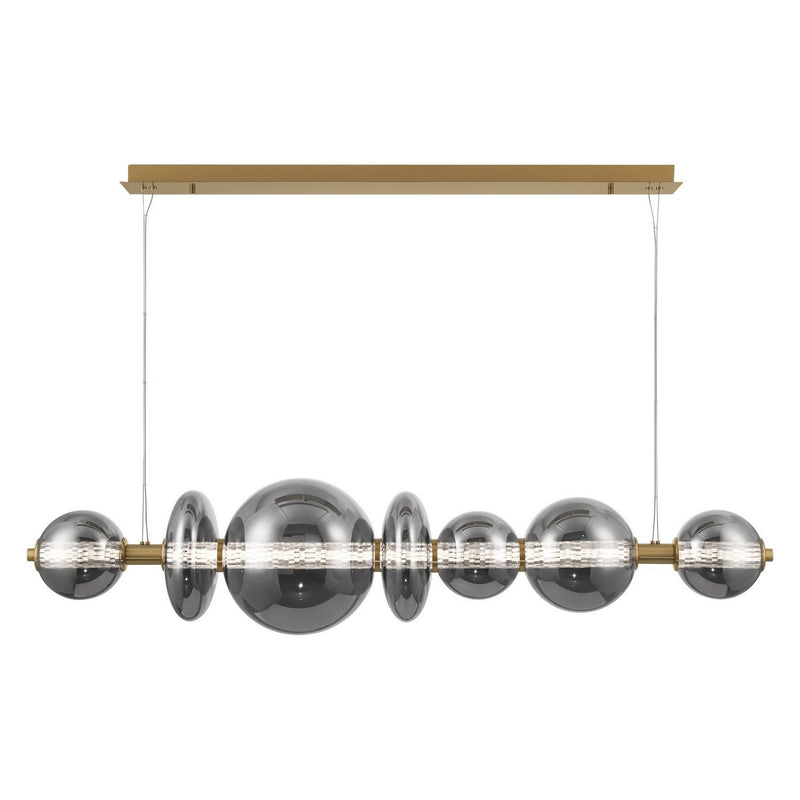 Atomo 3-Light 56" Linear Pendant in Gold