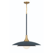 Welsh 24" LED Pendant in Matte Blue