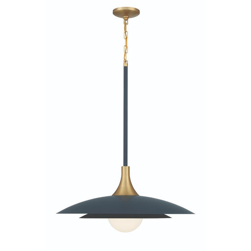 Welsh 24" LED Pendant in Matte Blue
