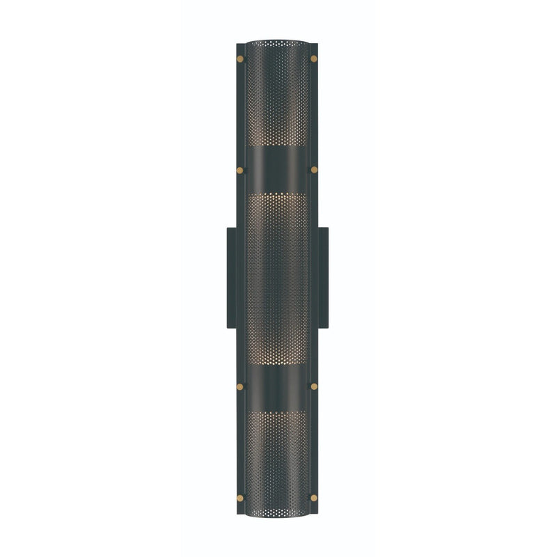 Westcliffe 4-Light 23" Outdoor Wall Light in Gold-Black Mix