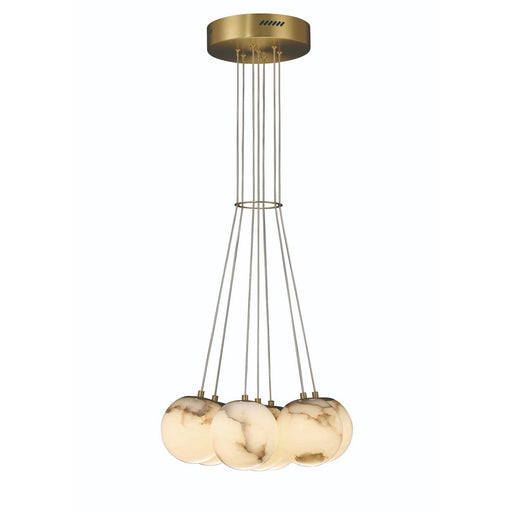 Kepler 7-Light 18" Cluster Pendant in Gold