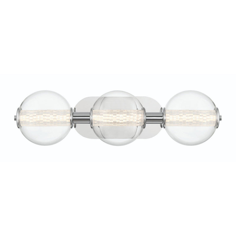 Atomo 3-Light 24.75" Vanity Light in Chrome