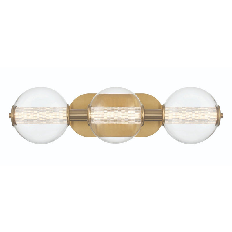 Atomo 3-Light 24.75" Vanity Light in Gold