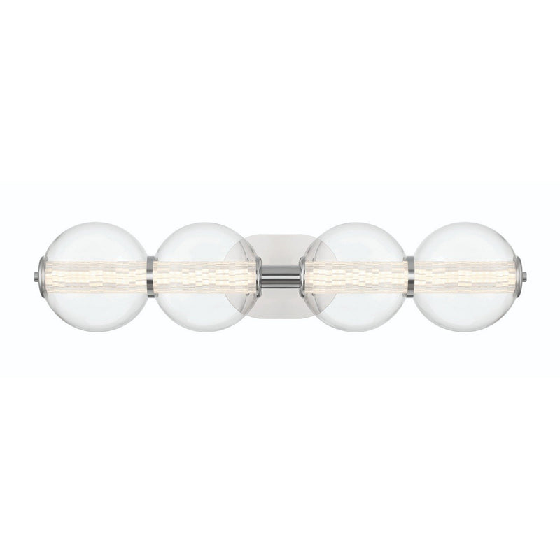 Atomo 4-Light 29.75" Vanity Light in Chrome